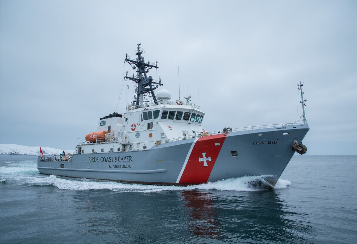 First U.S. Coast Guard Arctic Security Cutter in Finland Nears Halfway Point as Second Approaches Construction