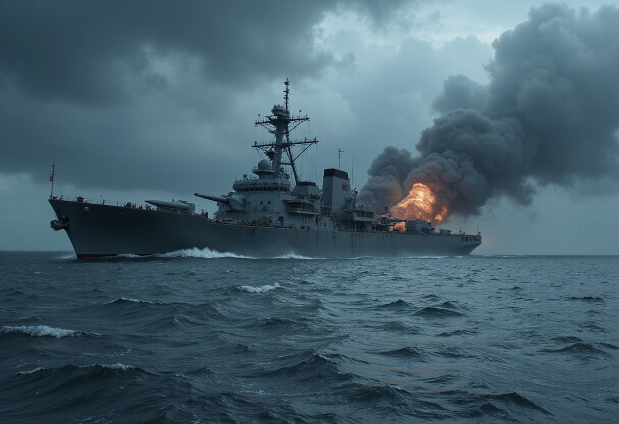 GFS ship sinks after missile attack, second ship sustains damage
