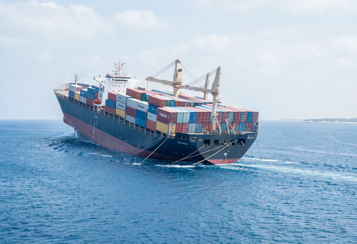 Container Ship Sinks Near Hormuz After Being Hit by Projectile, Sources Say - gCaptain