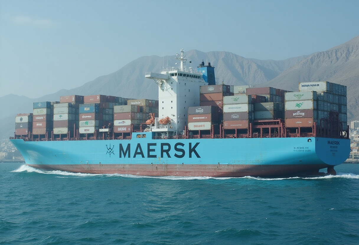 Maersk fueled the 9,016-TEU Tangier Maersk with 100 percent corn ethanol in America's first ethanol bunkering of a deep-